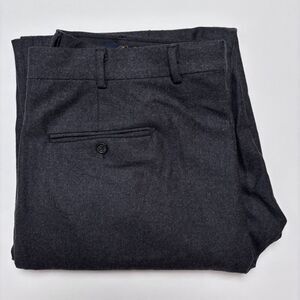 VTG 90s Brooks Brothers Brooksease Worsted Wool Gray Dress Pleated Pants Grandpa